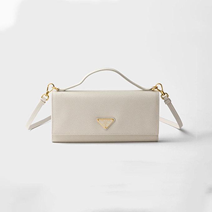 prada saffiano leather wallet crossbody bag #1mt042